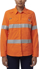 Picture of King Gee Womens Shieldtec Lenzing FR Hi Vis Open Front Taped Shirt (K84003)