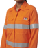 Picture of King Gee Womens Shieldtec Lenzing FR Hi Vis Open Front Taped Shirt (K84003)