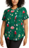 Picture of Cherokee Happy Holidogs Christmas Womens Print  V-Neck Top (CK664 OGHD)