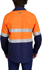 Picture of King Gee Workcool 2 Hi Vis Reflective Two Tone Long Sleeve Work Shirt (K54880)