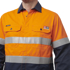 Picture of King Gee Unisex ShieldTec FR Hi Vis 2 Tone Open Front Taped Shirt (Y04350)