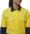 Picture of King Gee Womens Workcool Vented Closed Front Spliced Shirt (K44211)