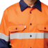 Picture of Hard Yakka Hi Vis 2 Tone Long Sleeve Reflective Cotton Drill Shirt (Y07990)