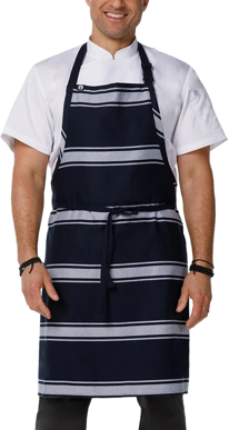 Picture of Chef Works Butcher Stripe Bib Apron (BSBA)